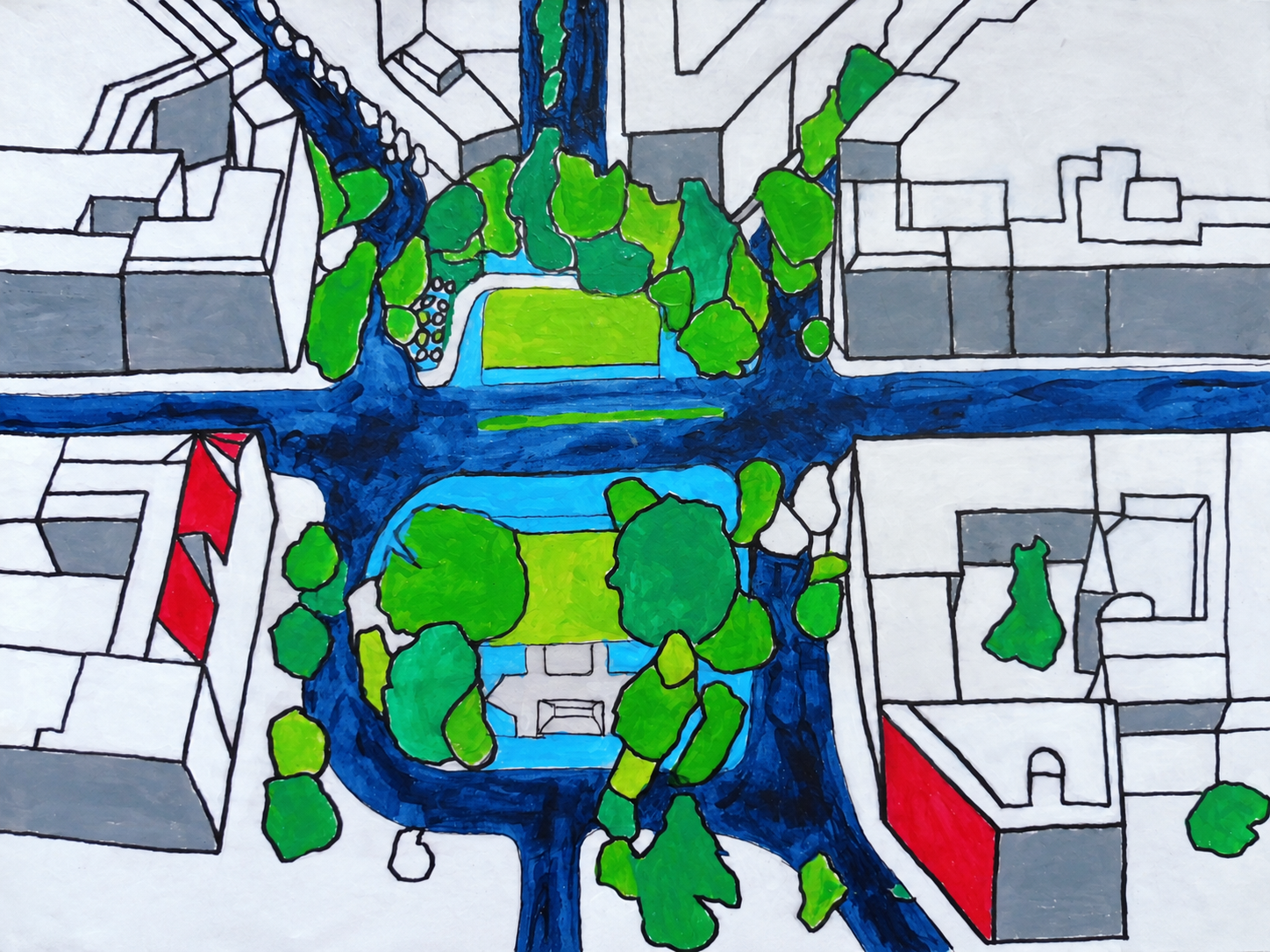 Berliner Platz 1 aus der Serie Berliner Plätze von Uwe Ruppenthal