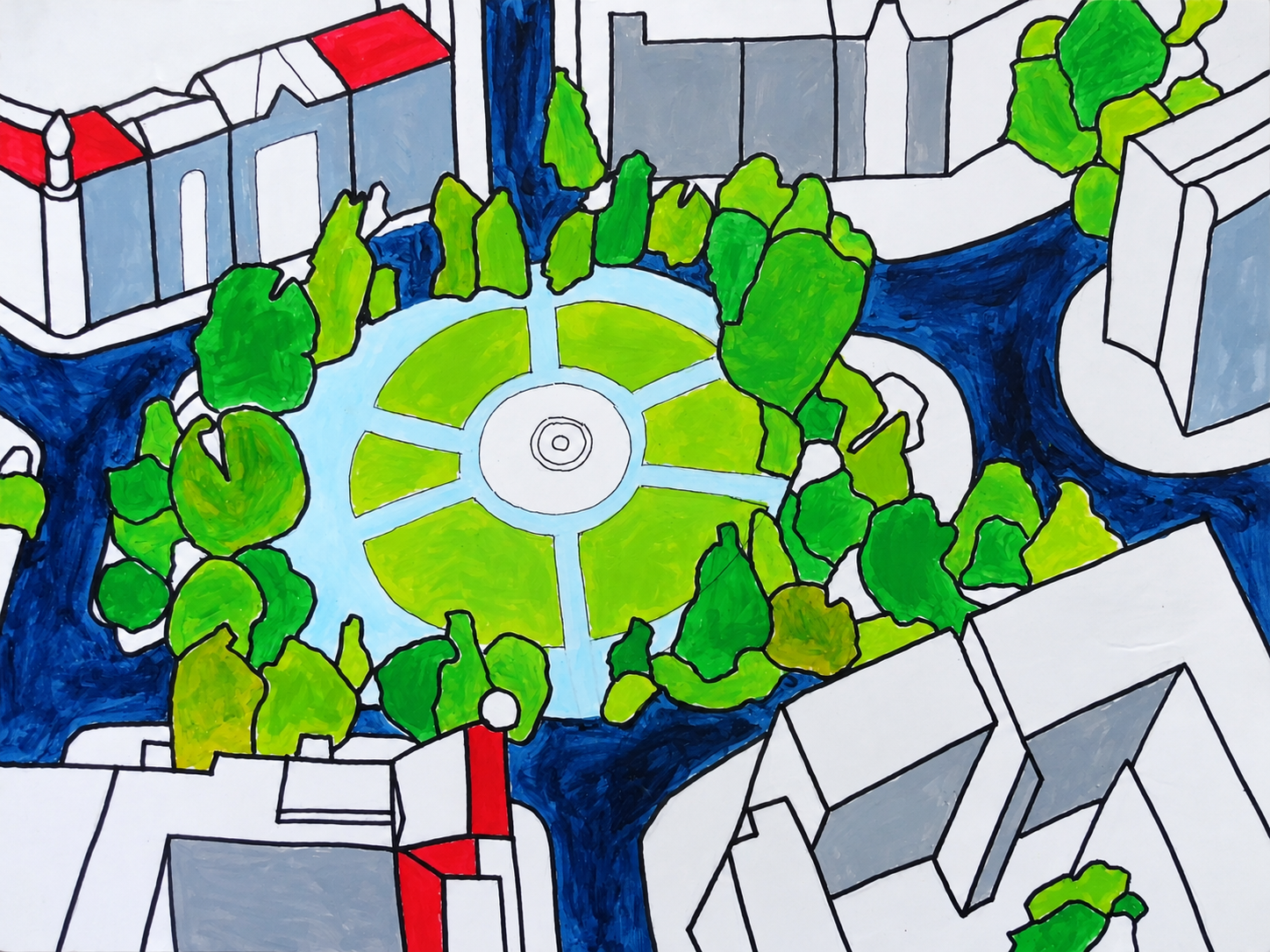 Berliner Platz 2 aus der Serie Berliner Plätze von Uwe Ruppenthal
