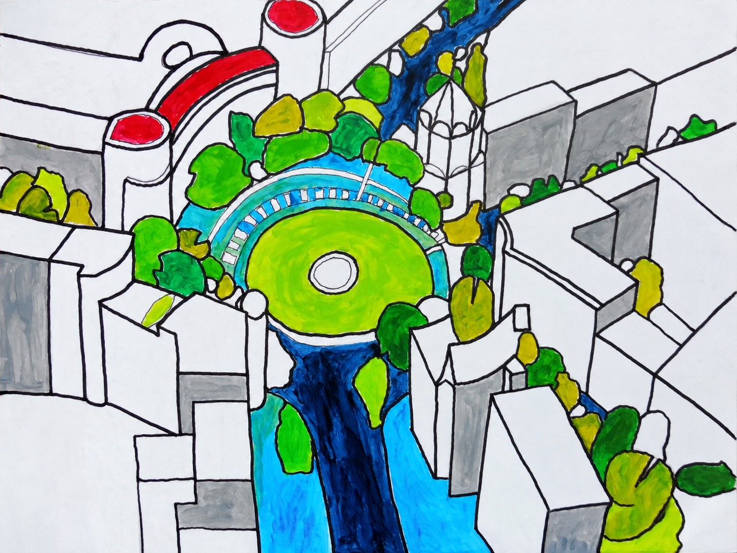 Berliner Platz 4 aus der Serie Berliner Plätze von Uwe Ruppenthal