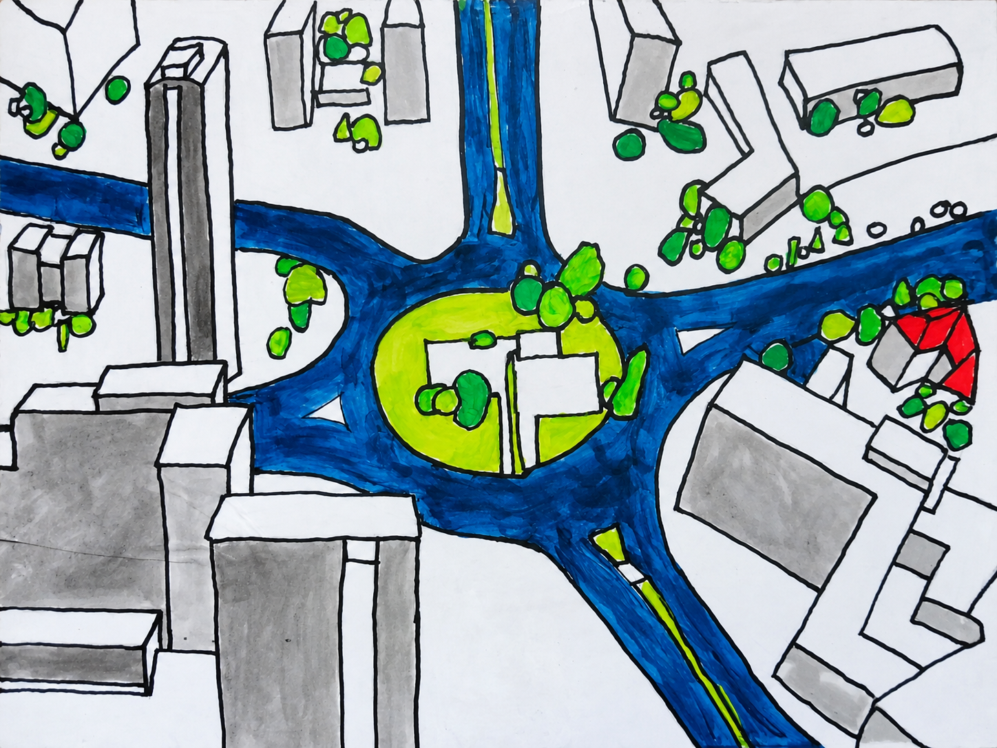 Berliner Platz 5 aus der Serie Berliner Plätze von Uwe Ruppenthal