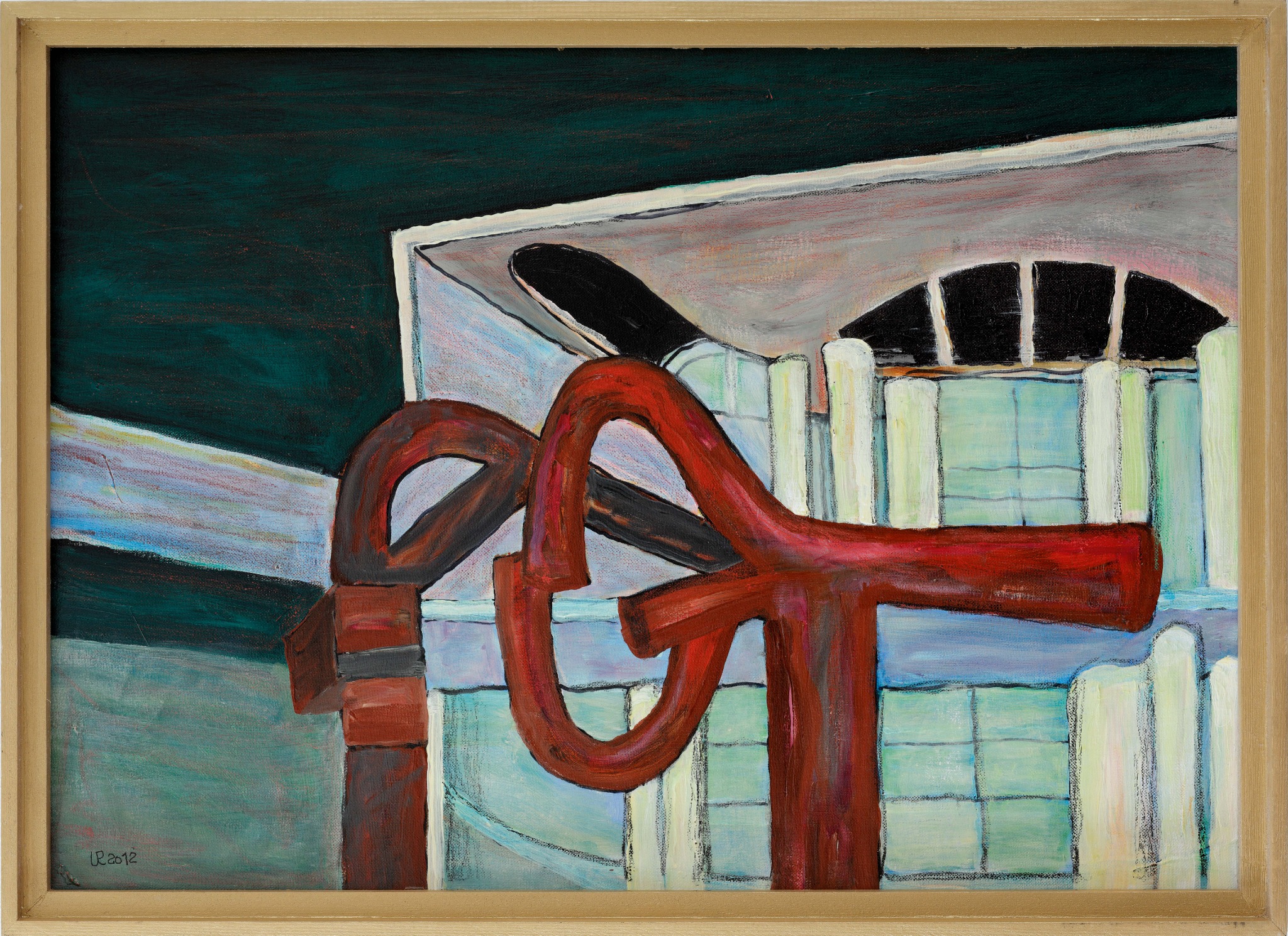 Kanzleramt und Eduardo Chillida – Gemälde von Uwe Ruppenthal