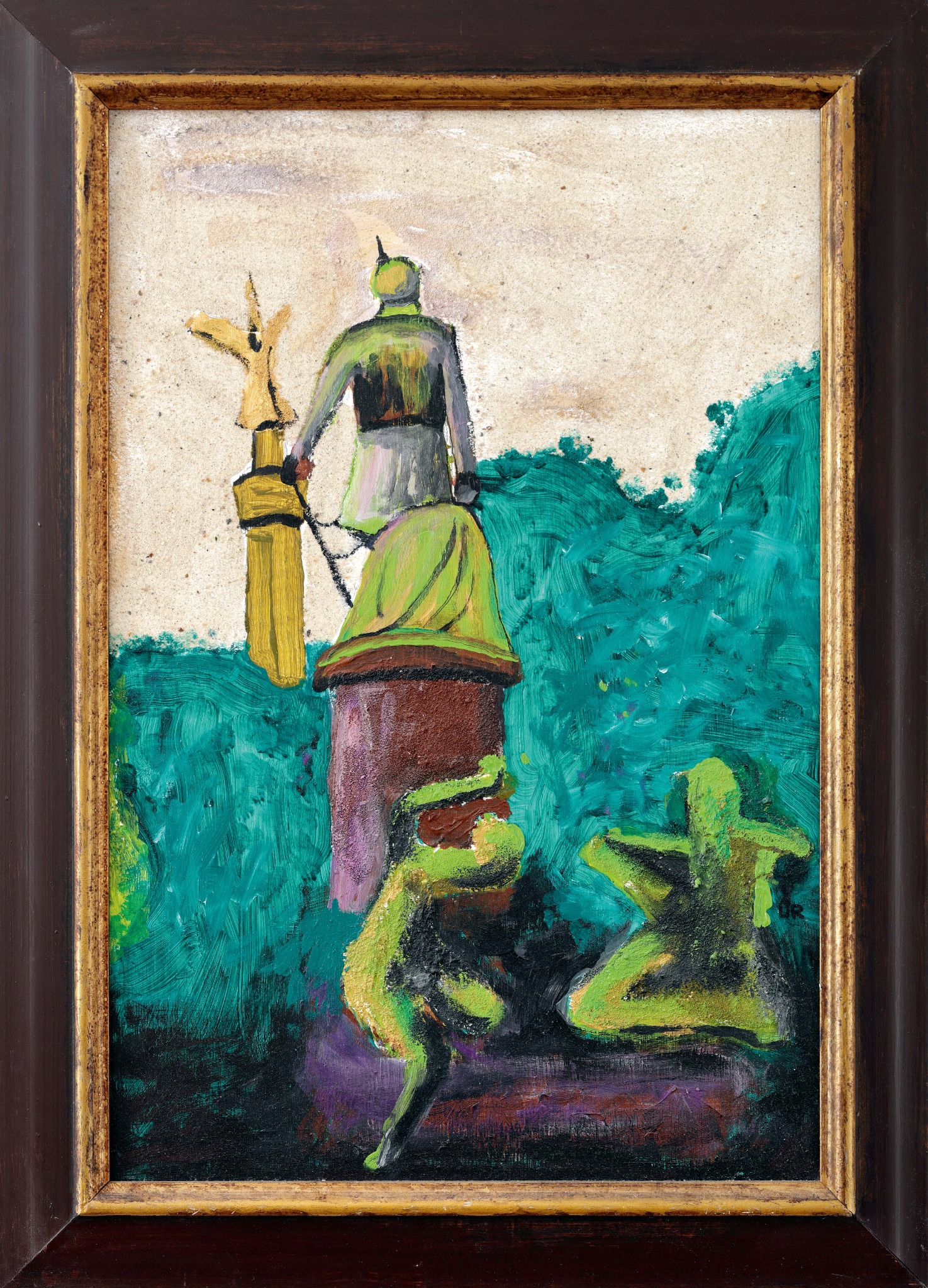 Otto und Else im großen Tiergarten – Gemälde von Uwe Ruppenthal